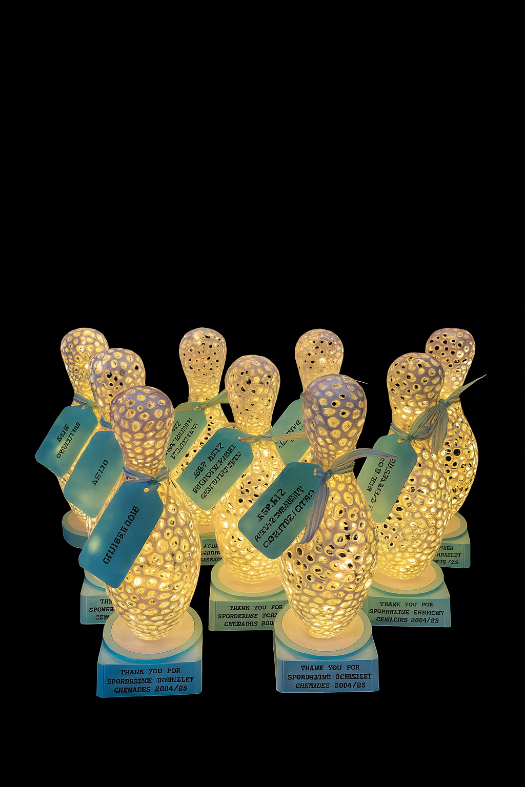 Light up bowling pin